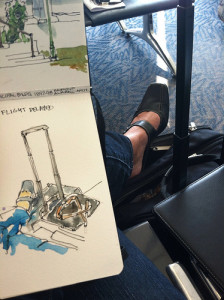 Flight delayed... by artbybernadette