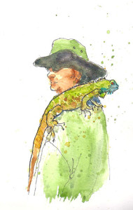 Excuse me, there's an iguana on your shoulder...