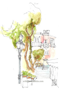 Positano - charming street view