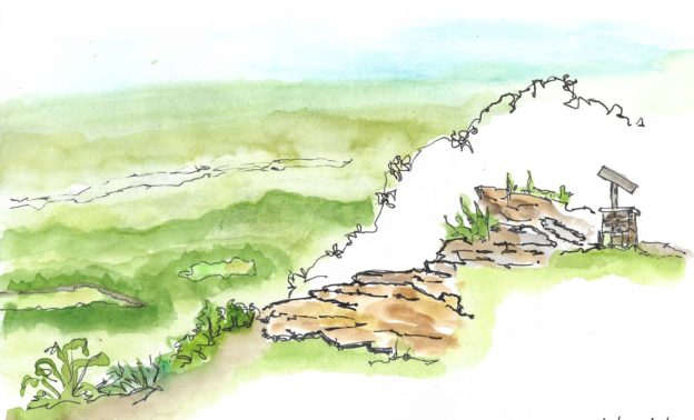 Catskill Mountain House view of the Hudson Valley