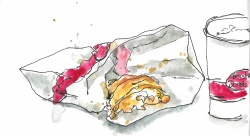 Croissant and coffee