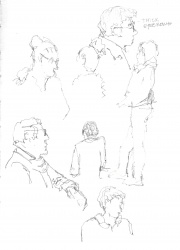 Nov 1 - practicing people at Aix-en-Provence train station