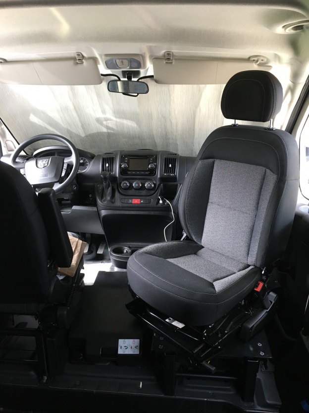 Passenger swivel and windshield cover