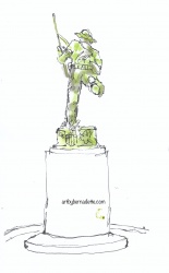 Skirmisher statue