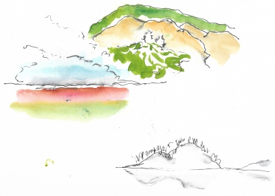 Sketches at Wai-o-tapu Park