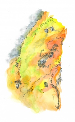 Wai-o-tapu rock formation 