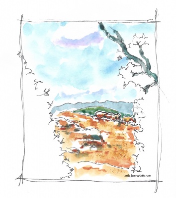 View approaching Cobble Lookout