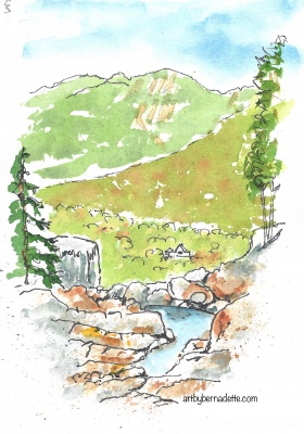 Top of Roaring Brook Falls