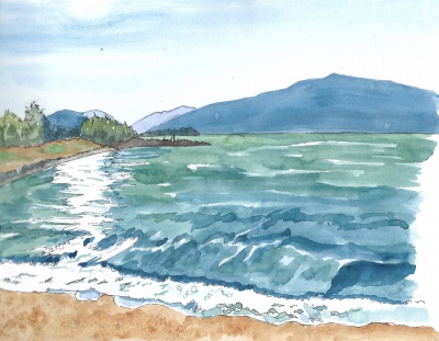 Sunset at the Columbia River