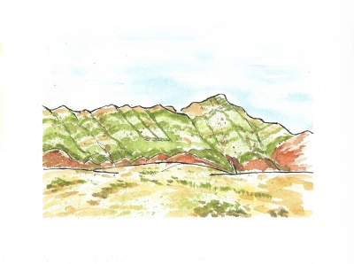 Franklin Mountains view